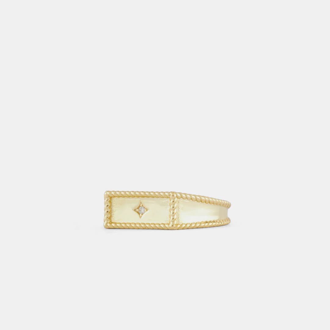 Gold Moonlight Ring back view