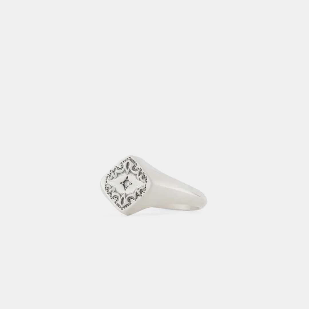 Silver Spur Ring back view