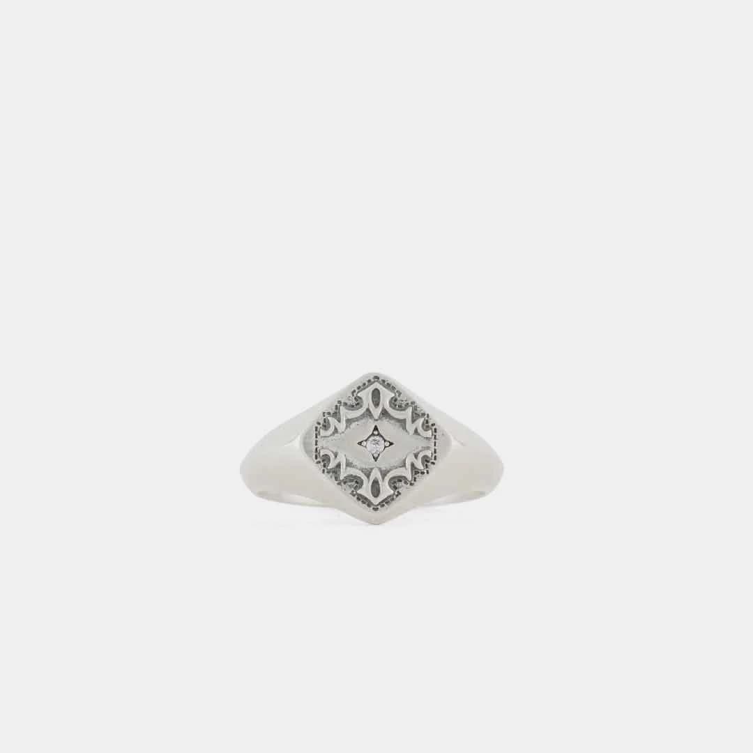 Silver Spur Ring front view