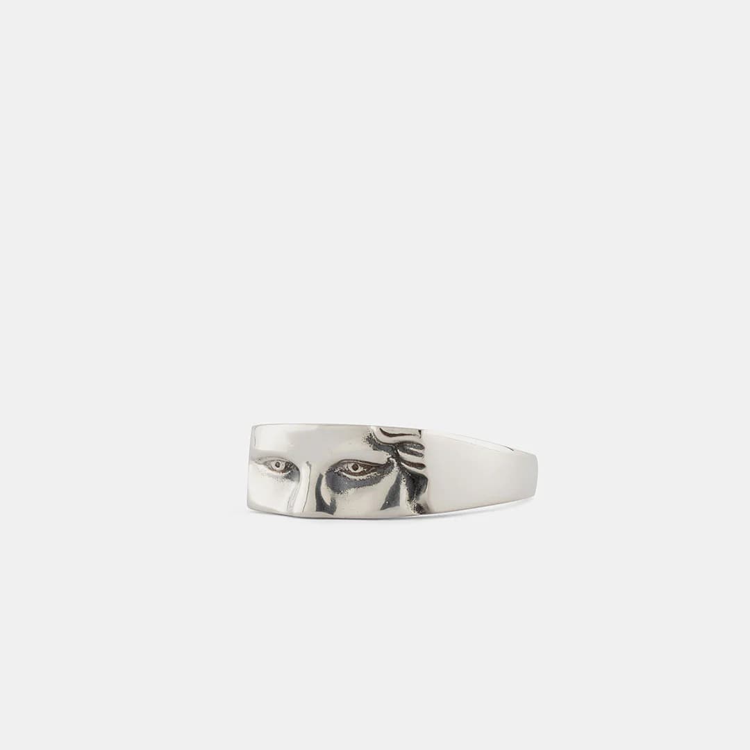 Silver Zeus Ring back